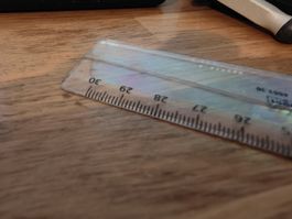 30cm Transparent Plastic Ruler, Like New!