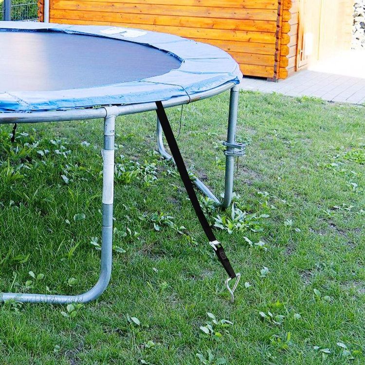 4x Bodenanker 4x Gurt Trampolin Bodenve… 10