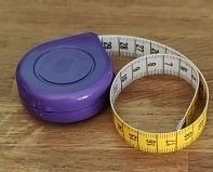 Purple Pocket Tape Measure, Metric & Imperial System 1