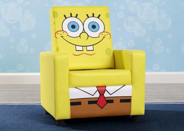 Spongebob Squarepants Kids Upholstered Chair Furniture Seat 1