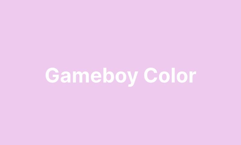 Gameboy Color 1