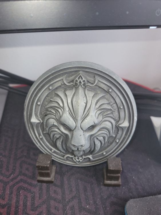 Decorative Lion Shield with Stand 1