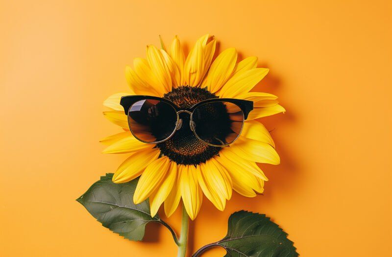 Coole Sonnenbrille Sommer Sunflower Style 😎🌻☀️ 1