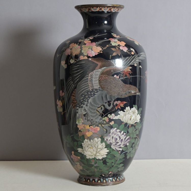 Email cloisonné Vase, Japan 1