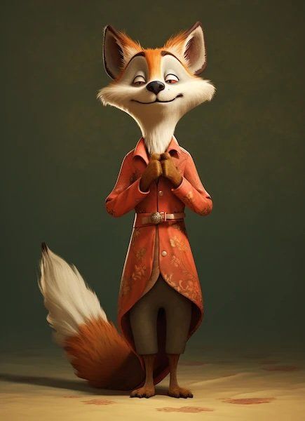 3D Character Design - Sly Fox 🦊 Gentleman Model 1