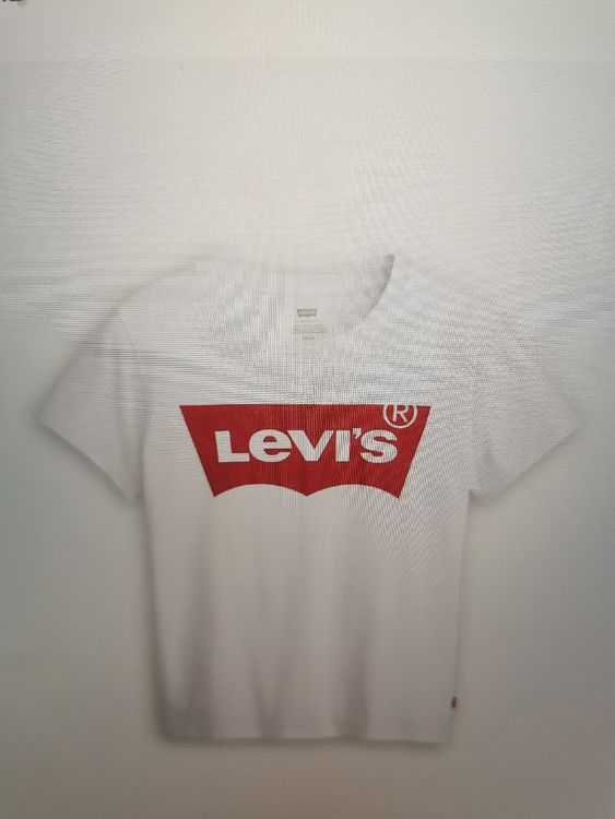 T-shirt Levi's blanc logo rouge, taille S/M 1