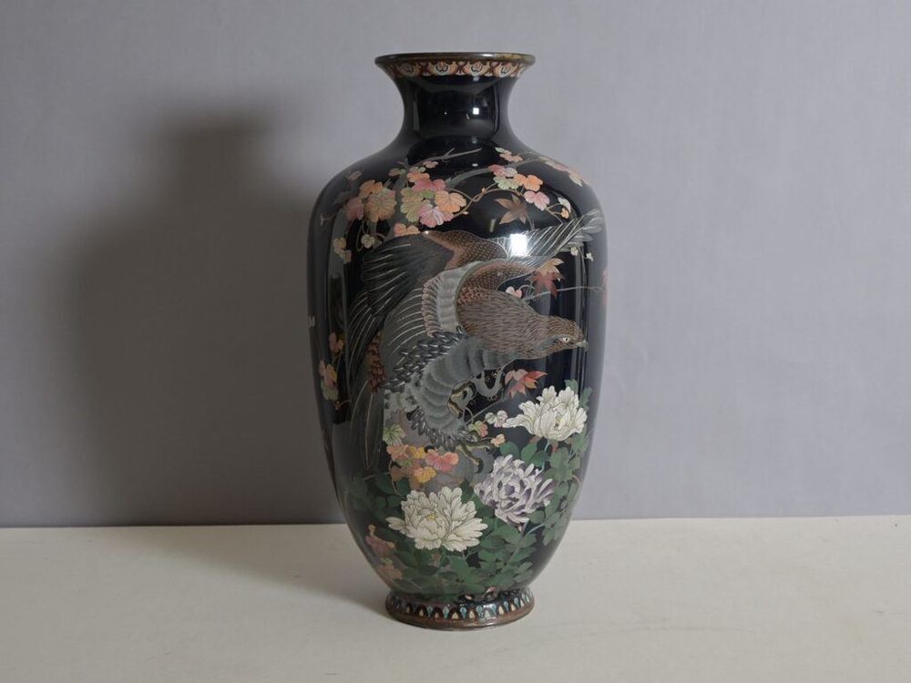 Email cloisonné Vase, Japan 2