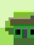 Abstract Green Pixel Art Image