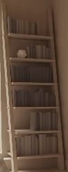 Stylish Wooden Ladder Bookshelf 1